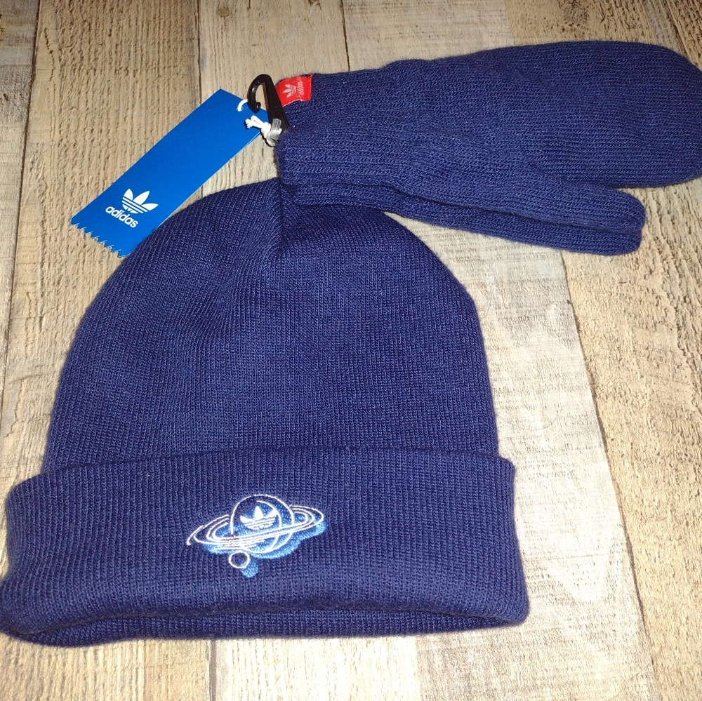 Youth winter Adidas hat set